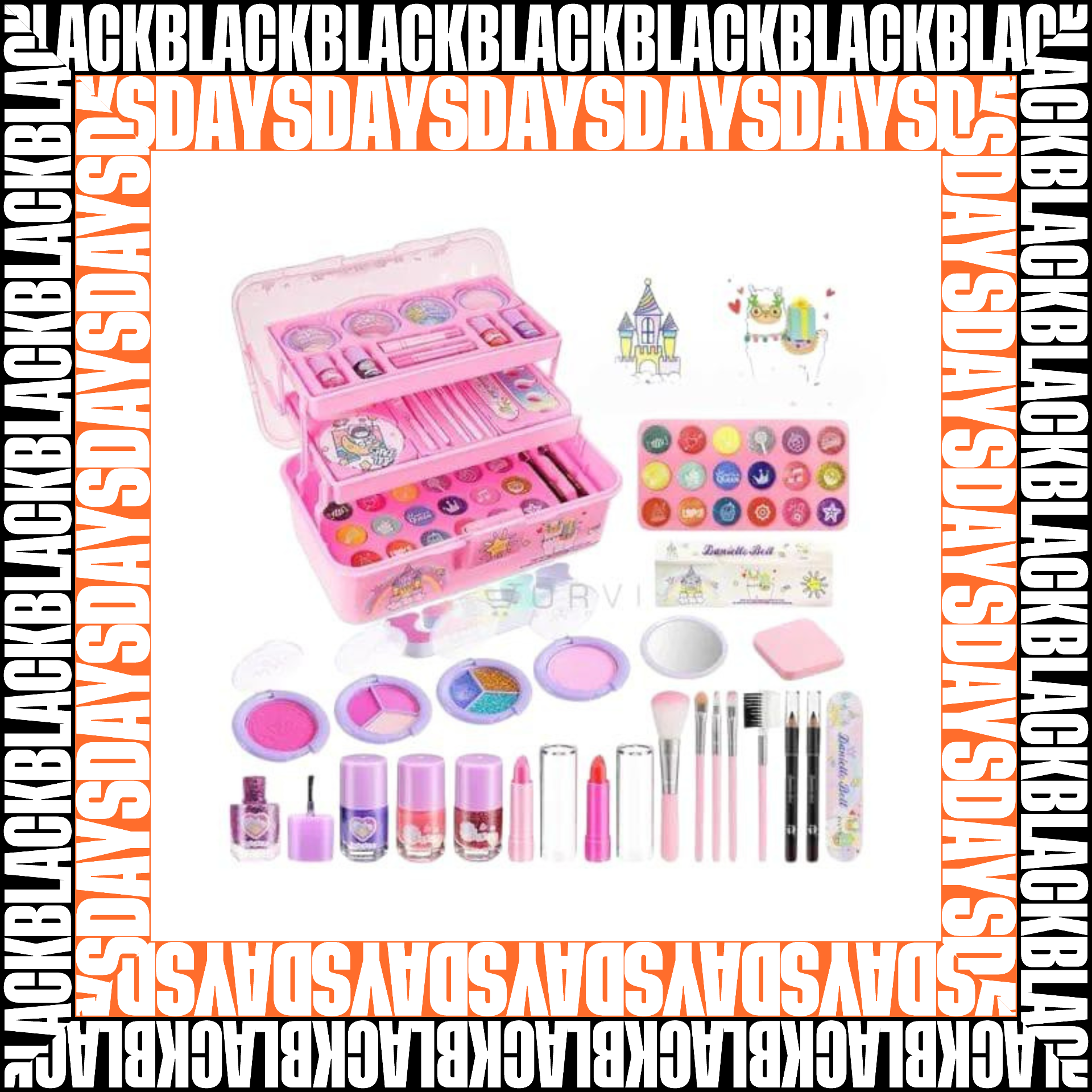 CAJA DE MAQUILLAJE PARA NINA Black Days.